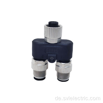 M12 Y-Stecker Buchse zu Stecker